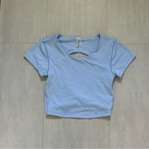 Sky Blue Women's Crop Top